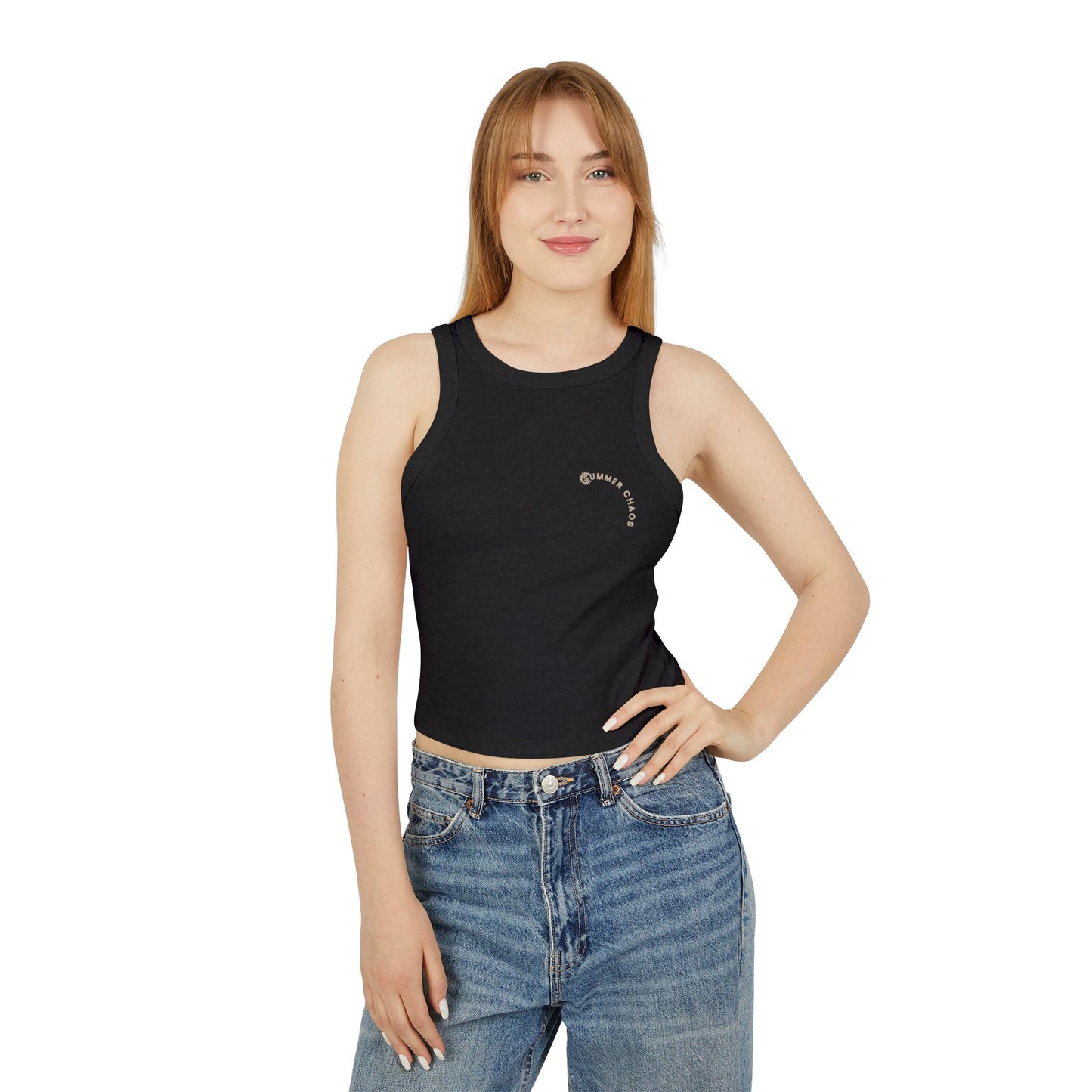 Women's Micro Rib Racer Tank Top